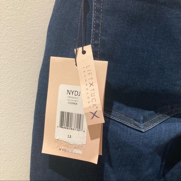 NYDJ Sz  12 NOT YOUR DAUGHTERS JEANS Ami Skinny High Rise Dark Wash Sz NWT - Picture 8 of 10